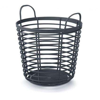 Koš s uchy, průměr 43 cm, antracit