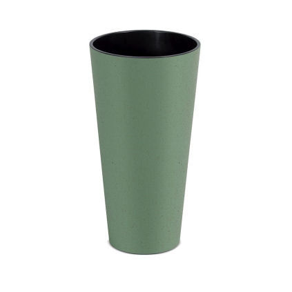 Květináč ECO WOOD, 20 cm, kulatý, zelená