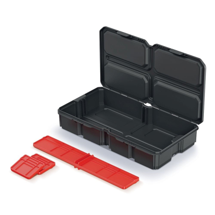 Organizér 28,5 × 15,8 × 5,7 cm, s přepážkami, červená
