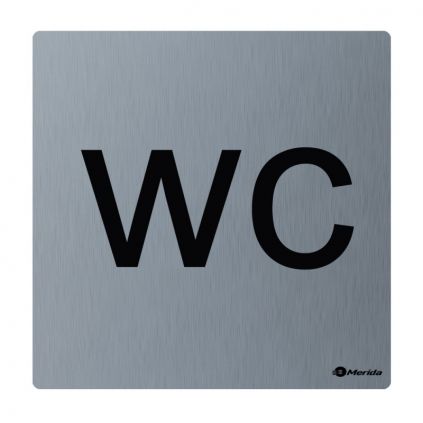 Piktogram Merida Stella - WC, matný nerez