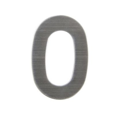 Domovní číslo "0", RN.75L, nerez