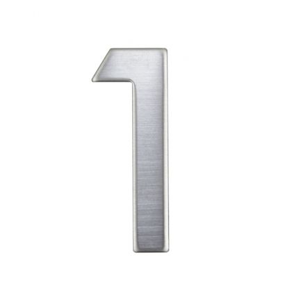 Domovní číslo "1", RN.75L, nerez