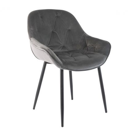 47685 jidelni zidle cornelia tmave seda