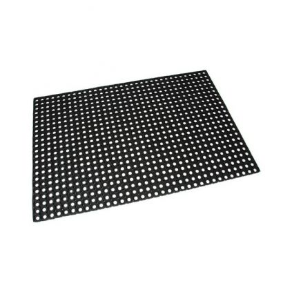 Gumová čisticí rohož Honeycomb 100 x 150 x 1,6 cm, černá