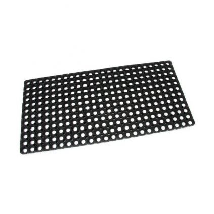 Gumová čisticí rohož Honeycomb 50 x 100 x 1,6 cm, černá
