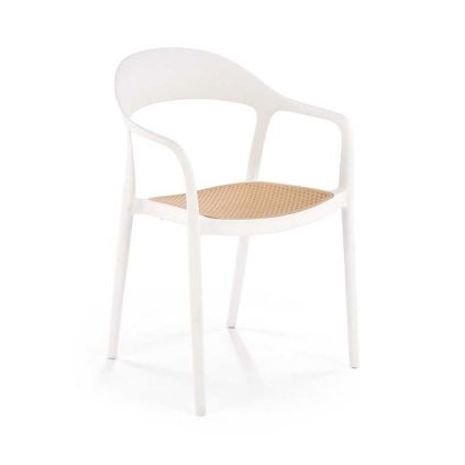 52929 2 jidelni zidle ruby hneda bila
