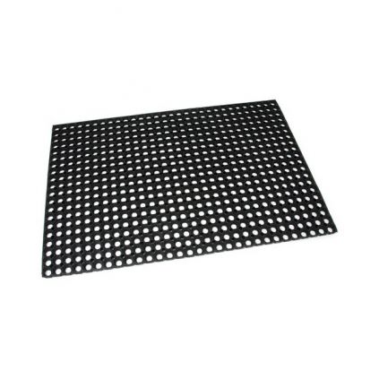 Gumová čisticí rohož Honeycomb 80 x 120 x 1,6 cm, černá