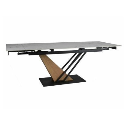 54126 jidelni stul michel 160 x 90 cm mramor dub