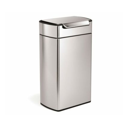 Hranatý dotykový koš 40 l, nerez