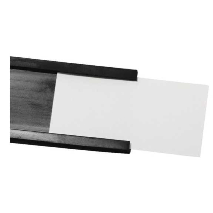 Etikety s fólií pro C-profil Magnetoplan 15 mm, bílá