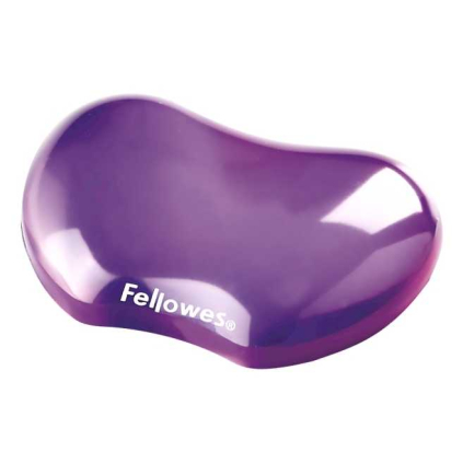 Gelová podložka pod zápěstí Fellowes CRYSTAL, fialová