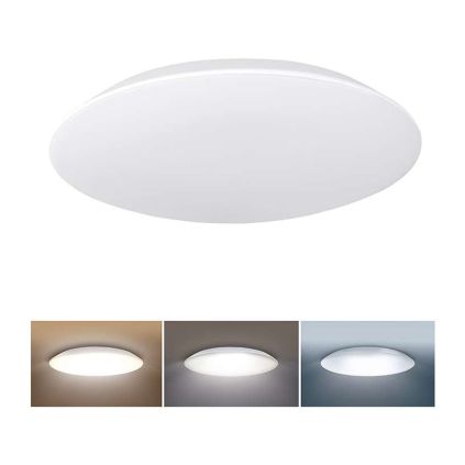 LED stropní světlo odolné vůči vlhkosti WO823 - průměr 28 cm, bílá