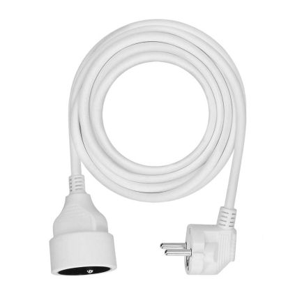 Prodlužovací kabel spojka 1Z - 5m, 3x1,5, bílá
