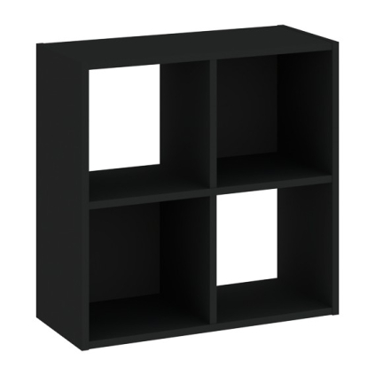 Regál Sinde 2x2, černá