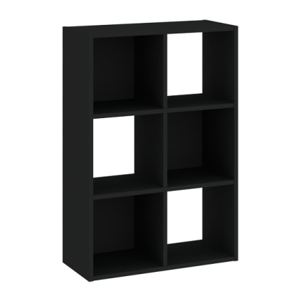 Regál Sinde 2x3, černá