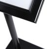 Menuboard s LED vitrínou 2 x A4, černá