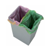 Odpadkový koš s rukojeťmi 35 l, šedá