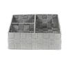 Organizér Compactor TEX 32 x 25 x 8 cm, 3 díly, šedá
