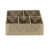 Organizér Compactor TEX 32 x 25 x 8 cm, 5 dílů, světle hnědá