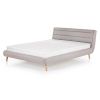 Postel Elanda 140 × 200 cm, světle šedá