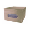 Skládací úložná krabice Compactor 50 x 40 x 25 cm, béžová