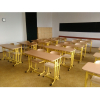 Učitelská katedra bez šuplíku, červená - ral 3020
