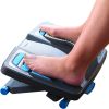 Nožní opěrka Ergonomic, černá / modrá