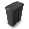 Odpadkový koš DUO černý, 45 l, černá