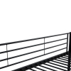45389 2 postel bunky 90 x 200 cm patrova cerna