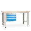 Dílenský stůl Solid OAK-30, 150 cm, závěsný box, dub