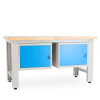 Dílenský stůl Solid OAK-11, 150 cm, 2 závěsné boxy, dub