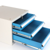 Dílenský stůl Solid MDF-03, 150 cm, závěsný box, černá