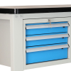 Dílenský stůl Solid MDF-30, 150 cm, závěsný box, černá