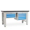 Dílenský stůl Solid MDF-24, 150 cm, 2 závěsné boxy, černá