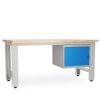 Dílenský stůl Solid OAK-01, 180 cm, závěsný box, dub