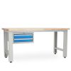Dílenský stůl Solid OAK-20, 180 cm, závěsný box, dub