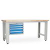 Dílenský stůl Solid OAK-40, 180 cm, závěsný box, dub