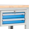Dílenský stůl Solid OAK-22, 180 cm, 2 závěsné boxy, dub