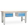Dílenský stůl Solid OAK-22, 180 cm, 2 závěsné boxy, dub