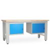 Dílenský stůl Solid OAK-11, 180 cm, 2 závěsné boxy, dub