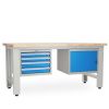 Dílenský stůl Solid OAK-41, 180 cm, 2 závěsné boxy, dub