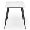 52725 7 jidelni stul webster 120 cm mramor cerna