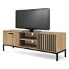 52491 2 tv stolek grata dub kraft cerna