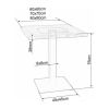 53901 2 jidelni stul puro 70 x 70 cm drevotriska dub cerna