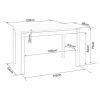 53727 1 jidelni stul adam 120 x 68 cm dub artisan cerna