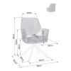 54204 4 jidelni zidle artorias tmave seda