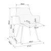 55020 jidelni zidle maya velvet zelena