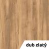 Skládací stůl 200 x 80 cm, dub zlatý