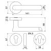 Chytrá klika Smart Touch Handle H03, černá