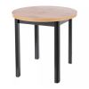 Jídelní stůl Adam - průměr 80 cm, dub artisan / černá